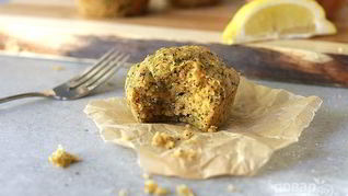 Лимонные кексы с цукини