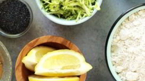 лимонные кексы с цукини