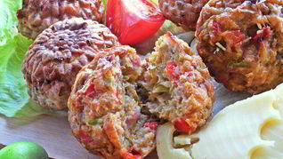 Несладкие кексы с кабачком и тыквой