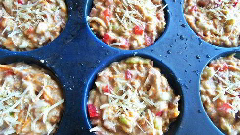 несладкие кексы с кабачком и тыквой