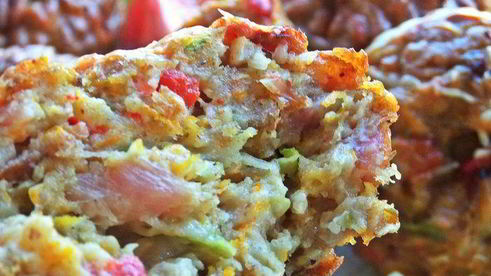 несладкие кексы с кабачком и тыквой