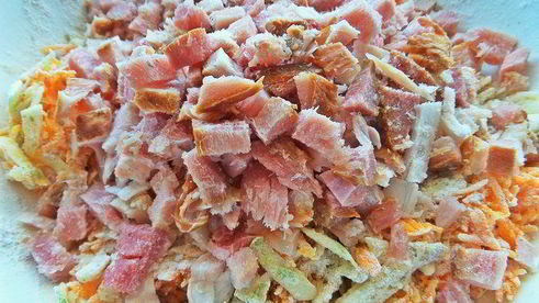 несладкие кексы с кабачком и тыквой