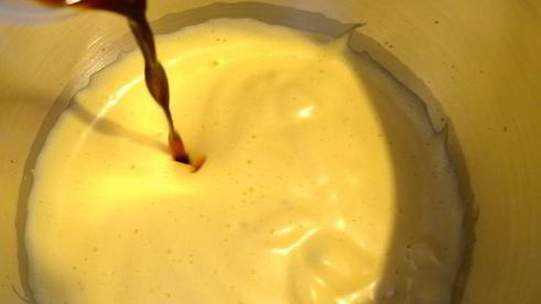 шоколадно-банановый кекс с кофе