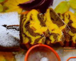 Шоколадно-тыквенный кекс