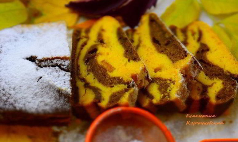 Рецепт шоколадна-тыквенного кекс