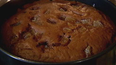 шоколадный кекс с инжиром и имбирем