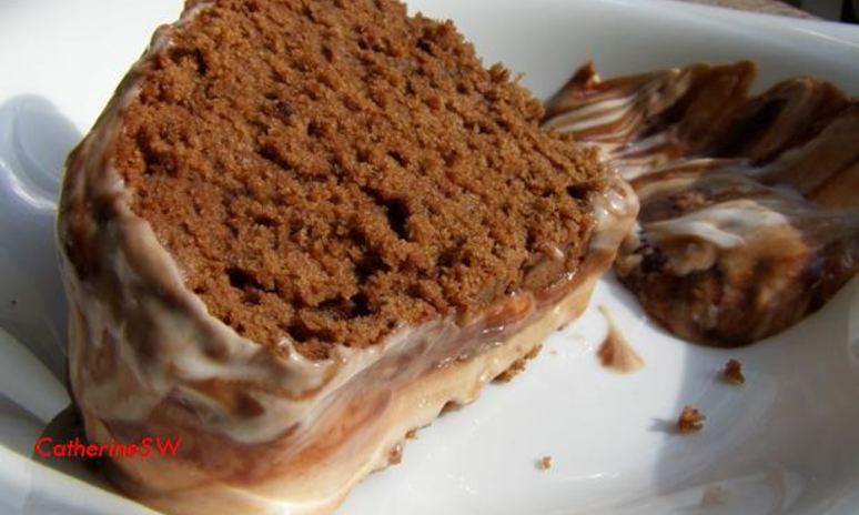 Рецепт шоколадного кекса с мраморной глазурью