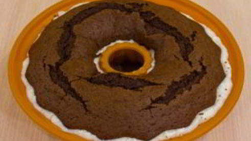 шоколадный кекс с творожным кремом