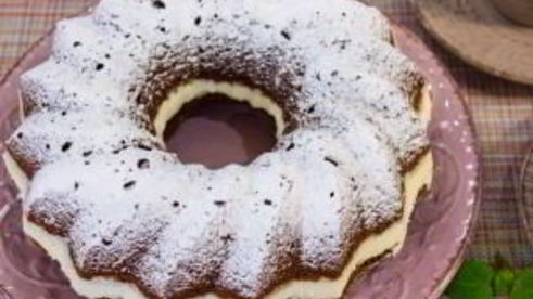 шоколадный кекс с творожным кремом