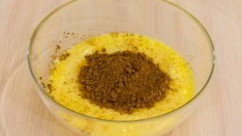 шоколадный кекс с творожным кремом