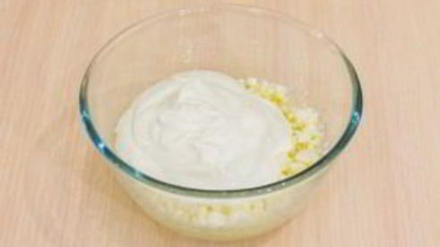 шоколадный кекс с творожным кремом