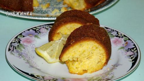 тыквенный кекс с цитрусовой пропиткой