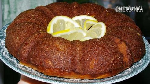 тыквенный кекс с цитрусовой пропиткой