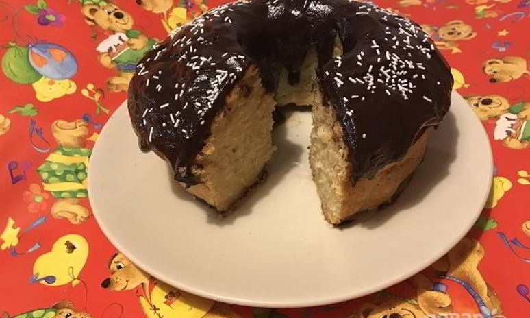 Рецепт яблочного кекса с шоколадом