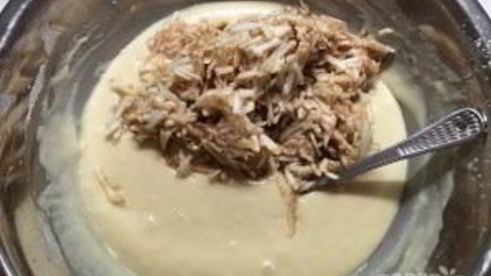 яблочный кекс с шоколадом