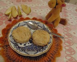 Яблочные кексы-пудинги без муки