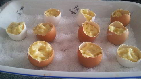 яблочные пасхальные кексики в скорлупе