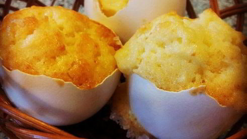 яблочные пасхальные кексики в скорлупе