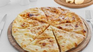 Хачапури с творогом на сковороде на кефире