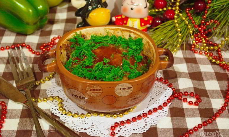 Рецепт американского мясного хлеба в горшочке