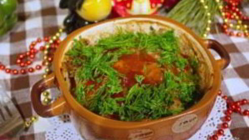 американский мясной хлеб в горшочке