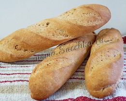 Багет с отрубями