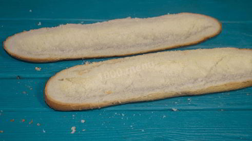 батон с начинкой