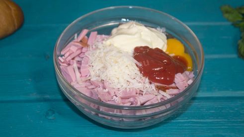 батон с начинкой