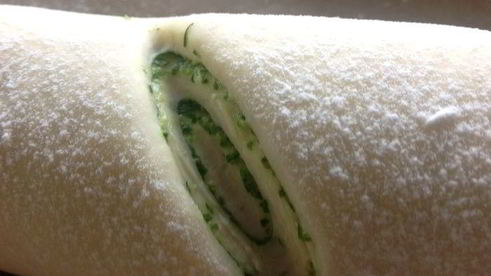 чесночный багет с зеленью