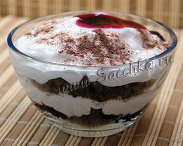 Десерт из черного хлеба Амброзия