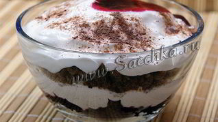 Десерт из черного хлеба Амброзия