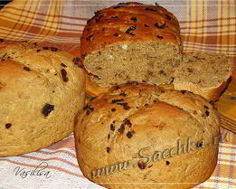 Грибной хлеб с чесноком