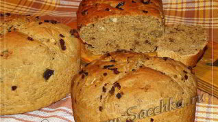 Грибной хлеб с чесноком