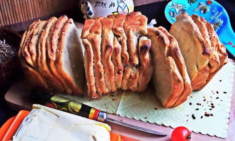 Рецепт итальянского хлеба гармошка