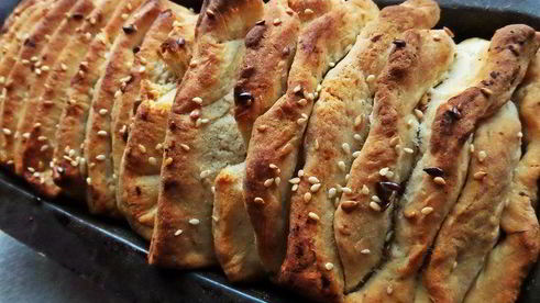 итальянский хлеб гармошка