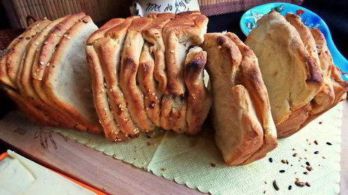 итальянский хлеб гармошка