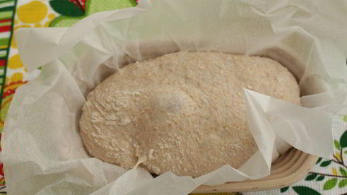 хлеб на твороге с мукой