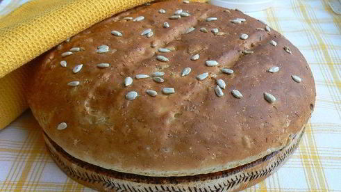 хлеб с мультизлаковыми хлопьями, отрубями и семечками