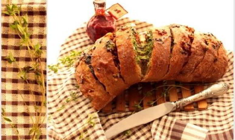 Рецепт хлеба с пикантной начинкой