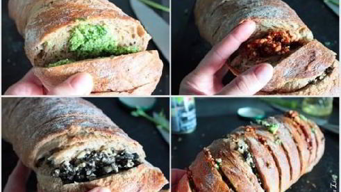 хлеб с пикантной начинкой