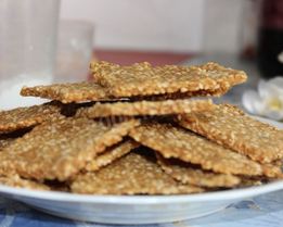 Кукурузные хлебцы с семенами льна