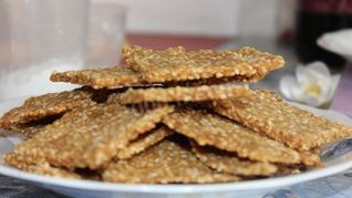 Кукурузные хлебцы с семенами льна