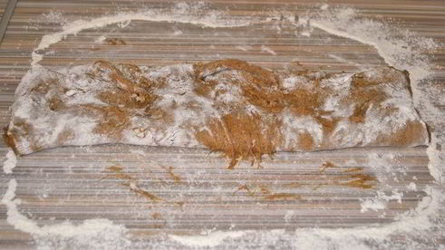 ржаной батон с луком