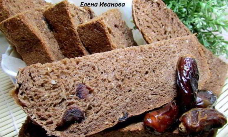 Рецепт шоколадного хлеба с кунжутом и финиками