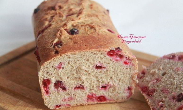 Рецепт шведского брусничного хлеба