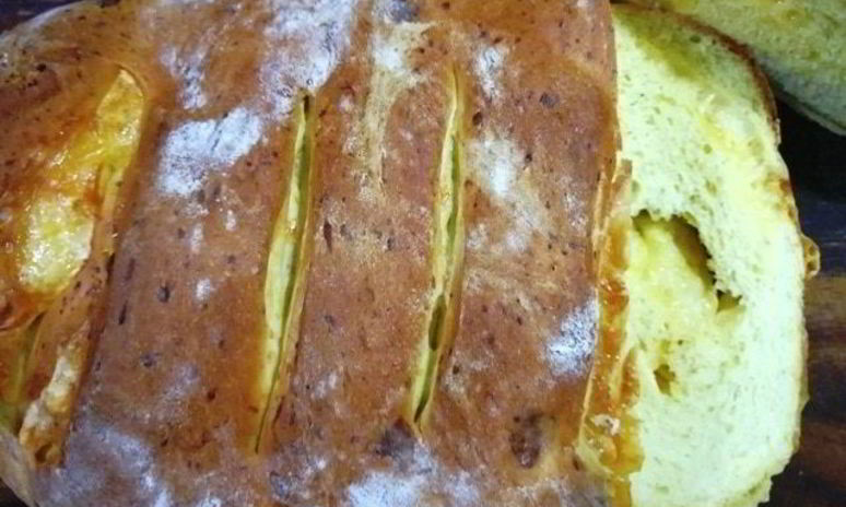 Рецепт сырного домашнего хлеба