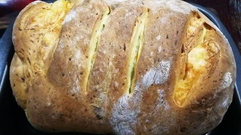 сырный домашний хлеб