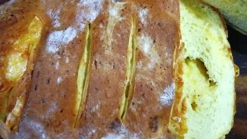 сырный домашний хлеб