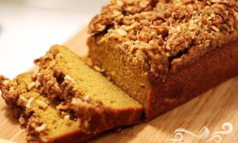Рецепт тыквенного хлеба с посыпкой