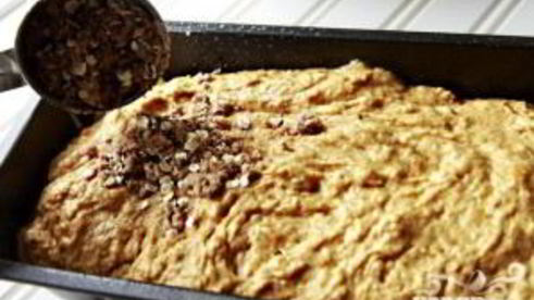 тыквенный хлеб с посыпкой